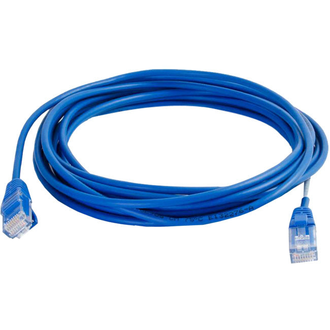 C2G 2ft Cat5e Snagless Unshielded (UTP) Slim Network Patch Cable - Blue - 01020