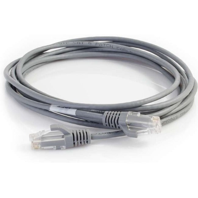 C2G 8ft Cat6 Snagless Unshielded (UTP) Slim Network Patch Cable - Gray - 01094