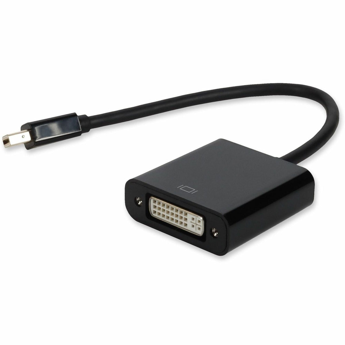 Mini-DisplayPort 1.1 Male to DVI-I (29 pin) Female Black Adapter For Resolution Up to 1920x1200 (WUXGA) - MDP2DVIB