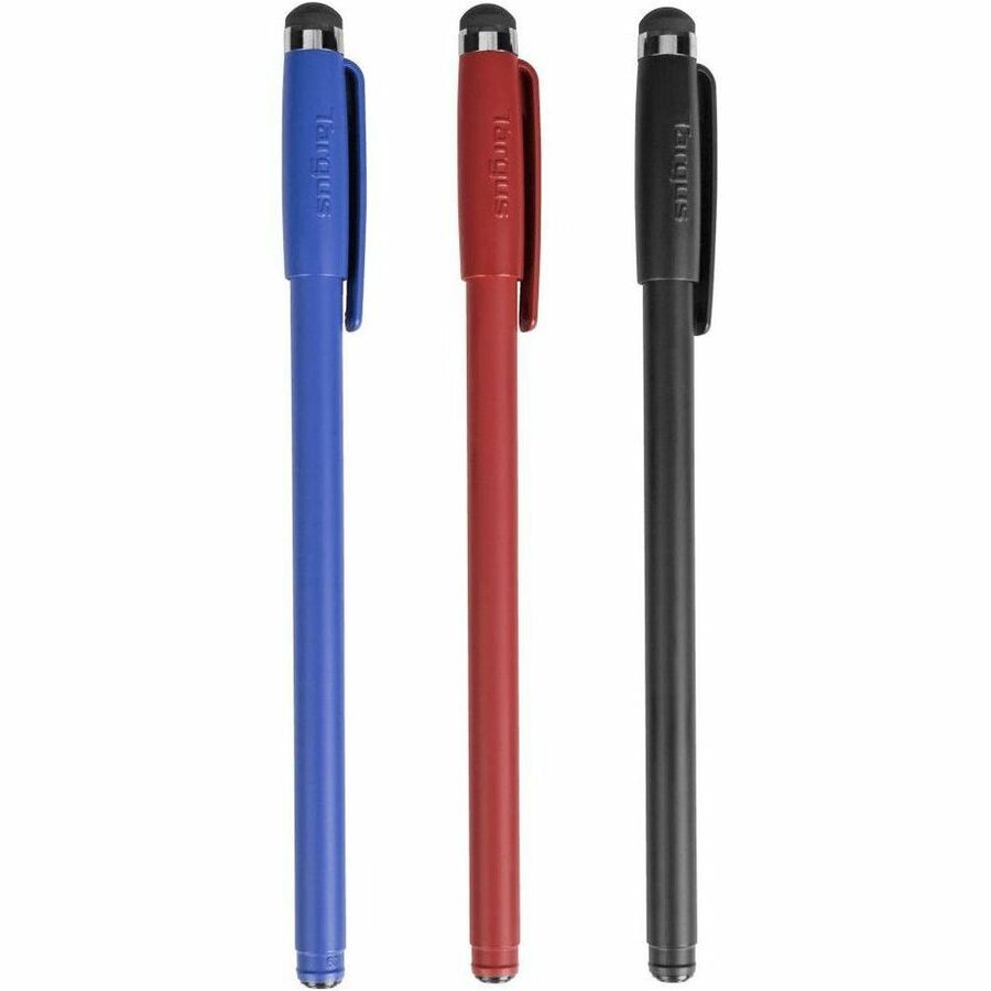 Targus Antimicrobial Stylus & Pen (3 Pack) - AMM0601TBUS