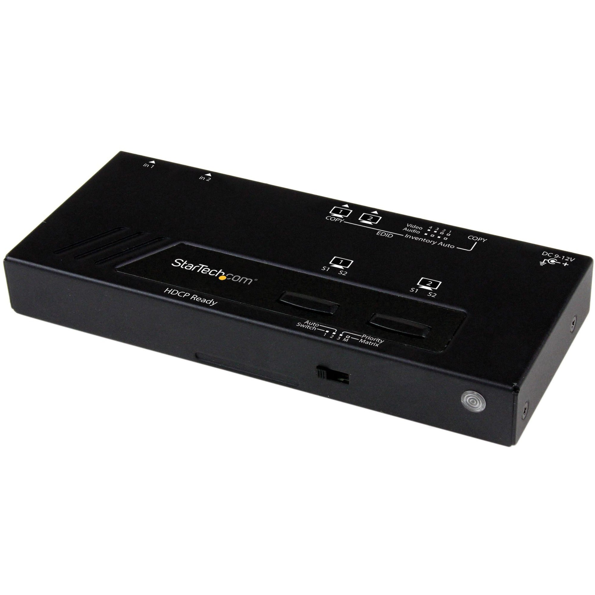 StarTech.com 2X2 HDMI Matrix Switch w/ Automatic and Priority Switching &acirc;&euro;" 1080p - VS222HDQ