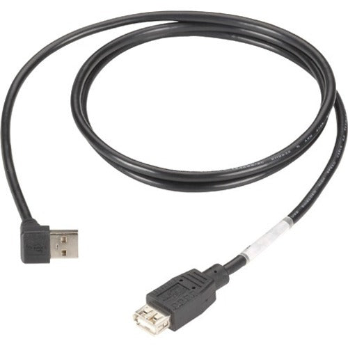 Black Box USB 2.0 Cable - Type A Male (Right Angle) to Type A Female, 4-ft. (1.2-m) - USBR08-0004