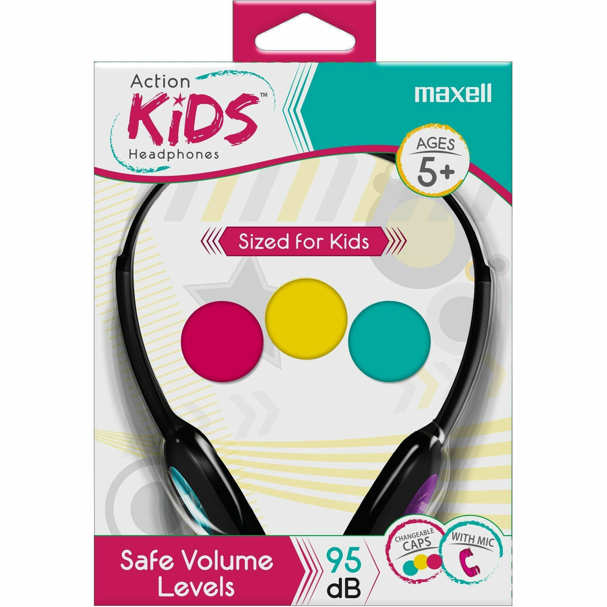 Maxell Action Kids Headphones With Mic - 195004