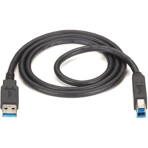 Black Box USB 3.0 Cable - Type A Male To Type B Male, Black, 6-ft. (1.8-m) - USB30-0006-MM
