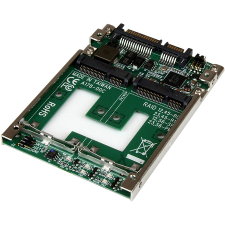 StarTech.com Dual mSATA SSD to 2.5" SATA RAID Adapter Converter - 25SAT22MSAT