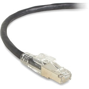 Black Box CAT6A 650-MHz Locking Snagless Patch Cable - C6APC80S-BK-15