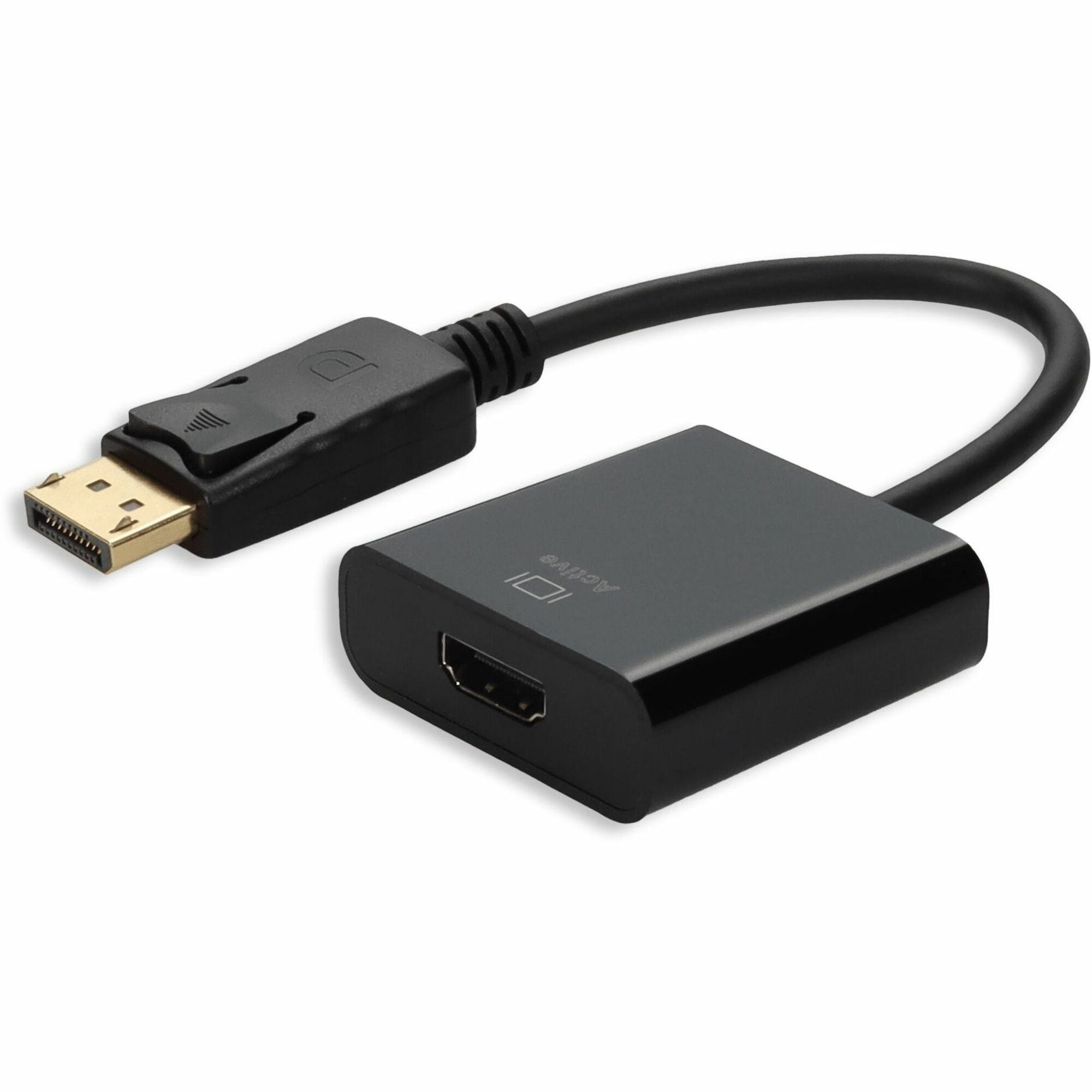 AddOn DisplayPort 1.2 Male to HDMI 1.3 Female Black Active Adapter Which Comes with Audio For Resolution Up to 2560x1600 (WQXGA) - DISPORT2HDMIA