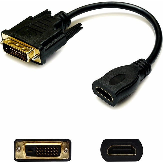 DVI-D Dual Link (24+1 pin) Male to HDMI 1.3 Female Black Adapter For Resolution Up to 2560x1600 (WQXGA) - DVID2HDMI