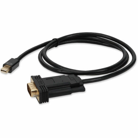 AddOn 6ft Mini-DisplayPort 1.1 Male to VGA Male Black Cable For Resolution Up to 1920x1200 (WUXGA) - MDISPORT2VGAMM6B
