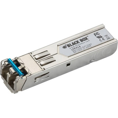 Black Box SFP, 1250-Mbps Fiber with Extended Diagnostics, 1310-nm Single-Mode, LC, 30 km - LFP414