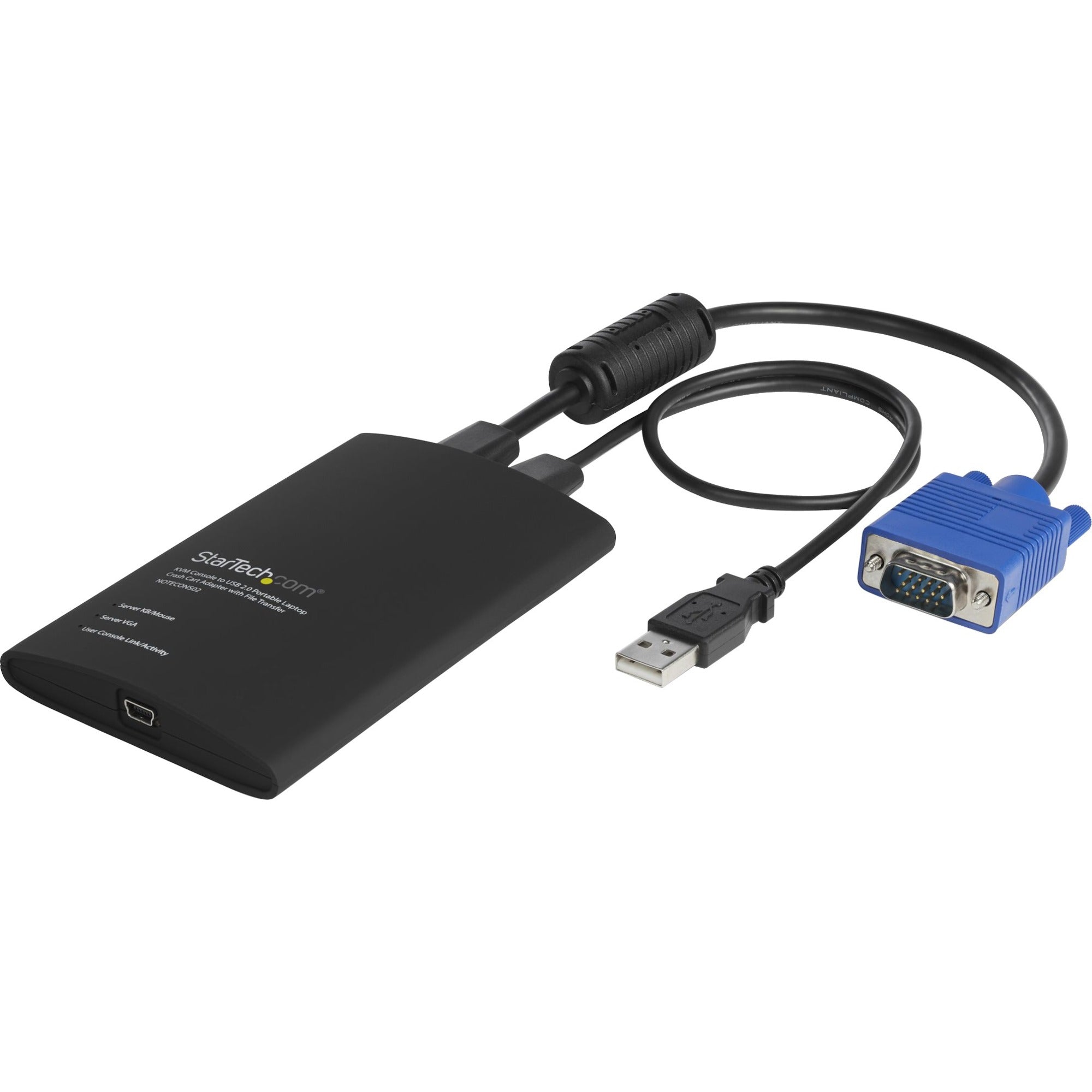 StarTech.com USB Crash Cart Adapter with File Transfer & Video Capture at 1920 x1200 60Hz - NOTECONS02