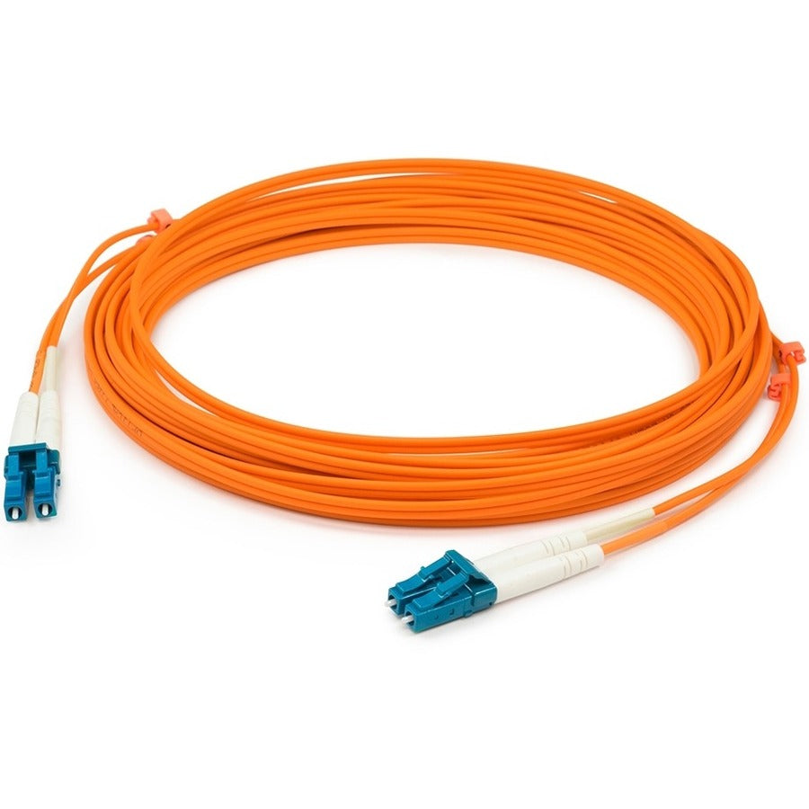 AddOn 20m LC (Male) to LC (Male) Orange OM1 Duplex Fiber OFNR (Riser-Rated) Patch Cable - ADD-LC-LC-20M6MMF