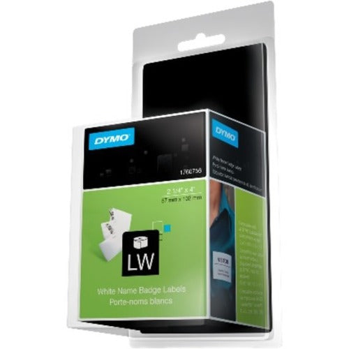 Dymo LabelWriter Labels, Name Badge, 1760756, 2 1/4" x 4" - 1760756