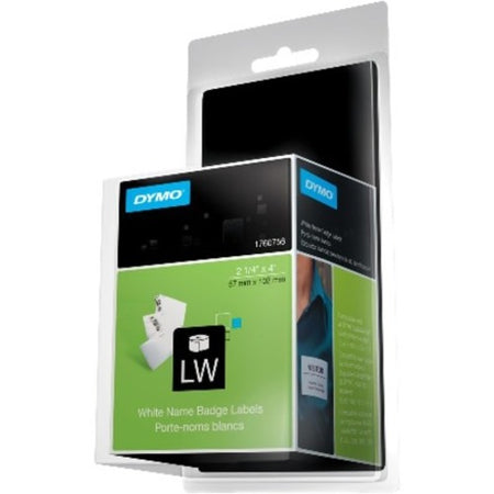 Dymo LabelWriter Labels, Name Badge, 1760756, 2 1/4" x 4" - 1760756