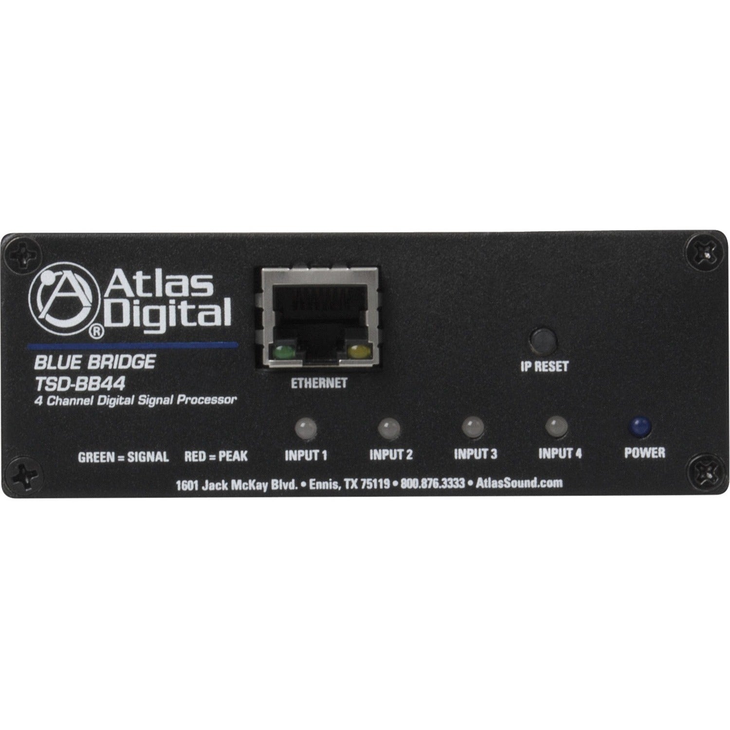 AtlasIED 4 Input x 4 Output - Networkable DSP Device - TSDBB44