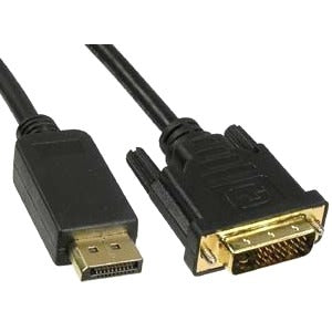 Unirise 3ft DVI-Digital Dual link to Displayport, Male - Male - DVIDP-03F-MM