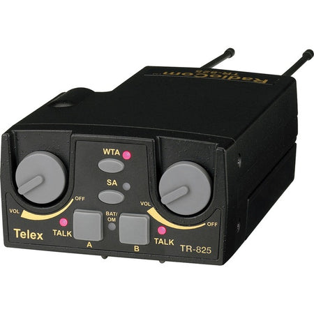 Telex TR-825 UHF Two-Channel Binaural Wireless Beltpack - TR-825-E88