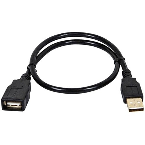 Monoprice 1.5ft USB 2.0 A Male to A Female Extension 28/24AWG Cable (Gold Plated) - 5431