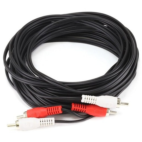 Monoprice 25ft 2 RCA Plug/2 RCA Plug M/M Cable - Black - 2009