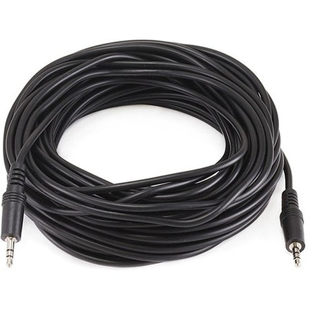 Monoprice 50ft 3.5mm Stereo Plug/Plug M/M Cable - Black - 647