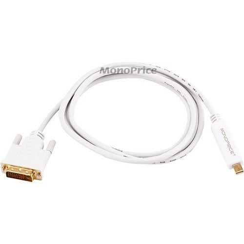 Monoprice 6ft 32AWG Mini DisplayPort to DVI Cable - White - 5999