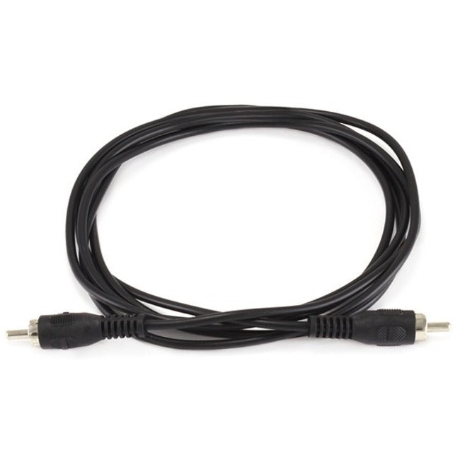 Monoprice 6ft RCA Plug/Plug M/M Cable - Black - 653