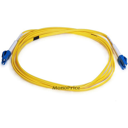 Monoprice Fiber Optic Cable, LC/LC, Single Mode, Duplex - 2 meter (9/125 Type) - Yellow - 6201