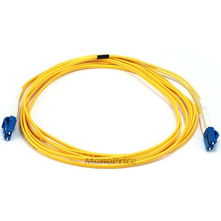 Monoprice Fiber Optic Cable, LC/LC, Single Mode, Duplex - 3 meter (9/125 Type) - Yellow - 5220