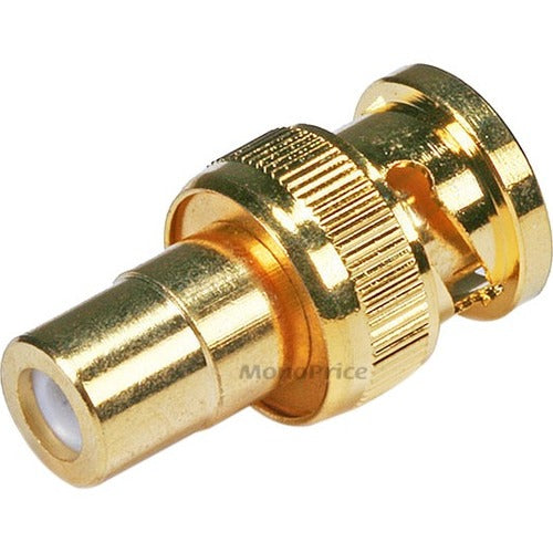 Monoprice BNC Male to RCA Female Adaptor - Gold Plated - 4121