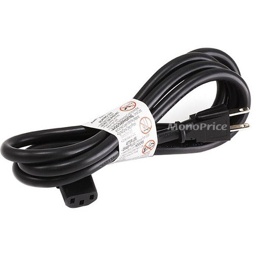 Monoprice 10ft 14AWG Right Angle Power Cord Cable w/ 3 Conductor PC Power Connector Socket - 7685