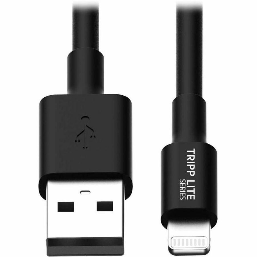 Tripp Lite by Eaton USB-A to Lightning Sync/Charge Cable (M/M) - MFi Certified Black 3 ft. (0.9 m) - M100-003-BK