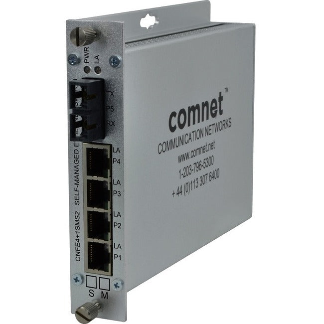 ComNet 10/100 4TX+1FX Ethernet Self-Managed Switch - CNFE4+1SMSM2