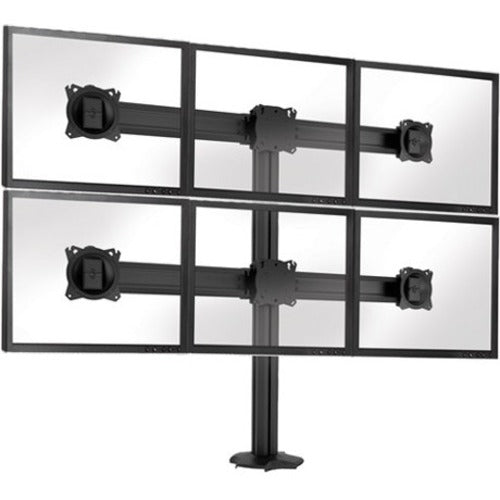 Chief Kontour Grommet Mounted Display Stand - For 4 or 6 Displays - Black - K3G320B