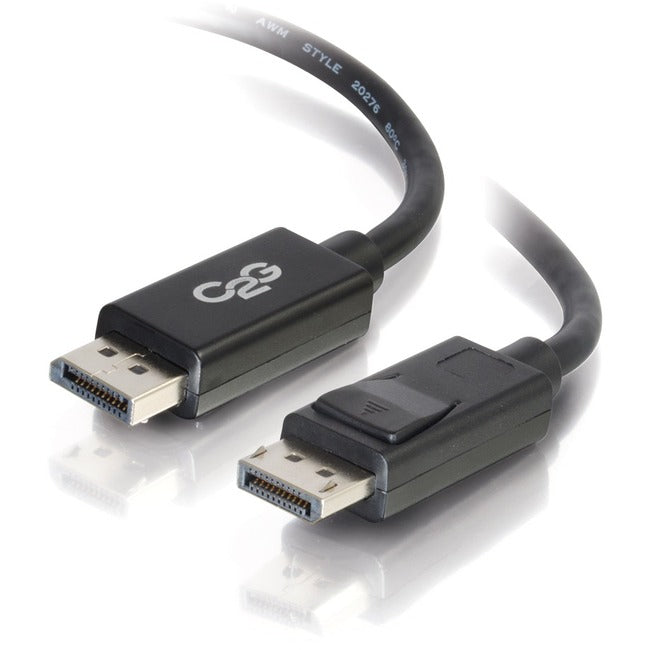 C2G 6ft Ultra High Definition DisplayPort Cable with Latches - 8K DisplayPort Cable - M/M - 54401