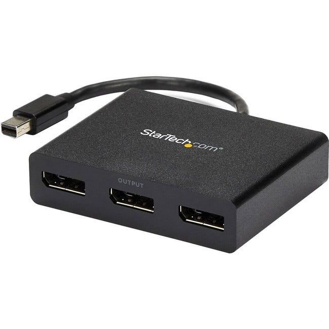 StarTech.com 3-Port Multi Monitor Adapter, Mini DisplayPort 1.2 to DP MST Hub, Video Splitter for Extended Desktop Mode, Windows Only - MSTMDP123DP