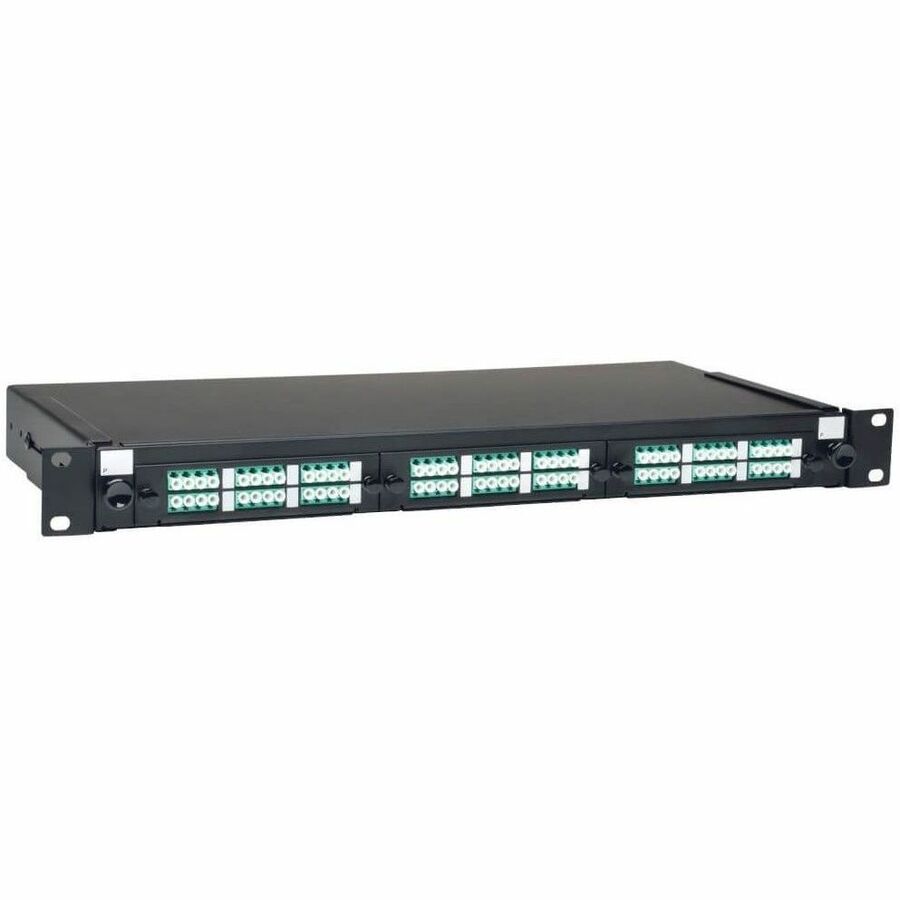 Tripp Lite by Eaton 36-Port LC/LC Rackmount Fiber Enclosure Feed Through Patch Panel 1U - N492-036-LCLC-E
