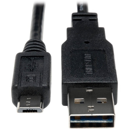 Eaton Tripp Lite Series Universal Reversible USB 2.0 Cable (Reversible A to 5Pin Micro B M/M), 1 ft. (0.31 m) - UR050-001