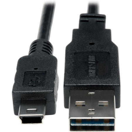 Eaton Tripp Lite Series Universal Reversible USB 2.0 Cable (Reversible A to 5Pin Mini B M/M), 6-in. (15.24 cm) - UR030-06N