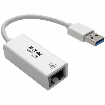 Eaton Tripp Lite Series USB 3.0 to Gigabit Ethernet NIC Network Adapter - 10/100/1000 Mbps, White - U336-000-GBW