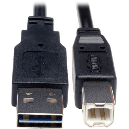 Eaton Tripp Lite Series Universal Reversible USB 2.0 Cable (Reversible A to B M/M), 1 ft. (0.31 m) - UR022-001