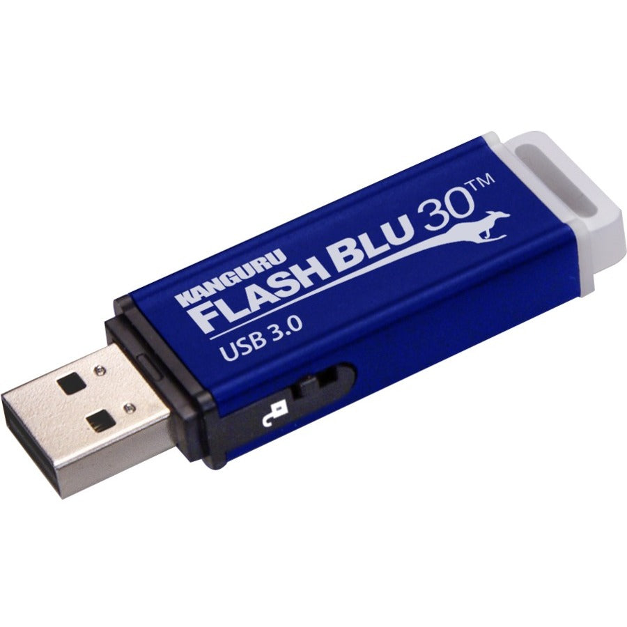 Kanguru FlashBlu30 with Physical Write Protect Switch SuperSpeed USB3.0 Flash Drive - ALK-FB30-32G