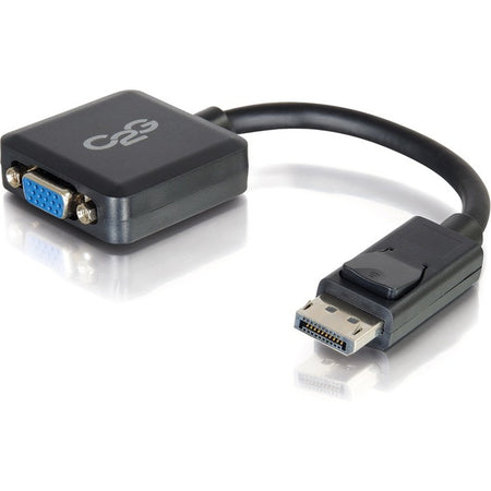 C2G 8in DisplayPort to VGA Adapter - DP to VGA Adapter Converter - Black - M/F - 54323