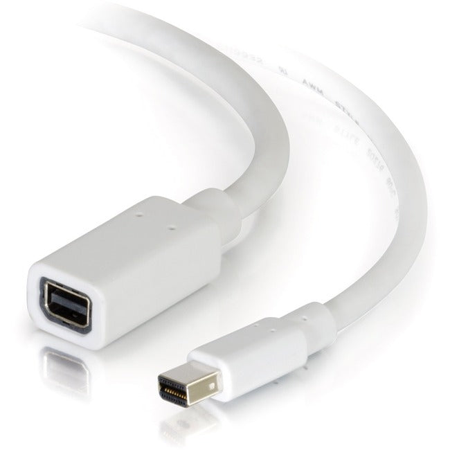 C2G 3ft Mini DisplayPort Extension Cable M/F - White - 54413