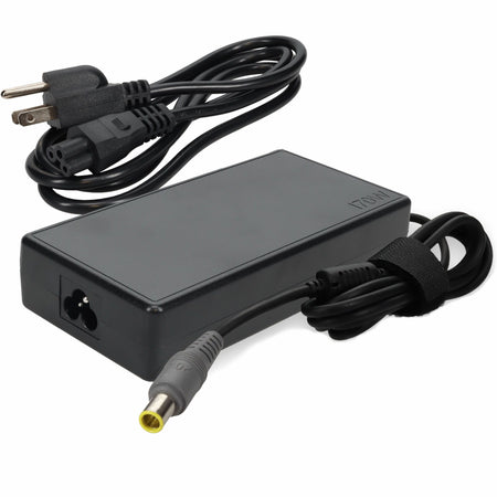 AddOn Lenovo 40Y7659 Compatible 90W 20V at 4.5A Black 5.5 mm x 2.5 mm Laptop Power Adapter and Cable - 40Y7659-AA