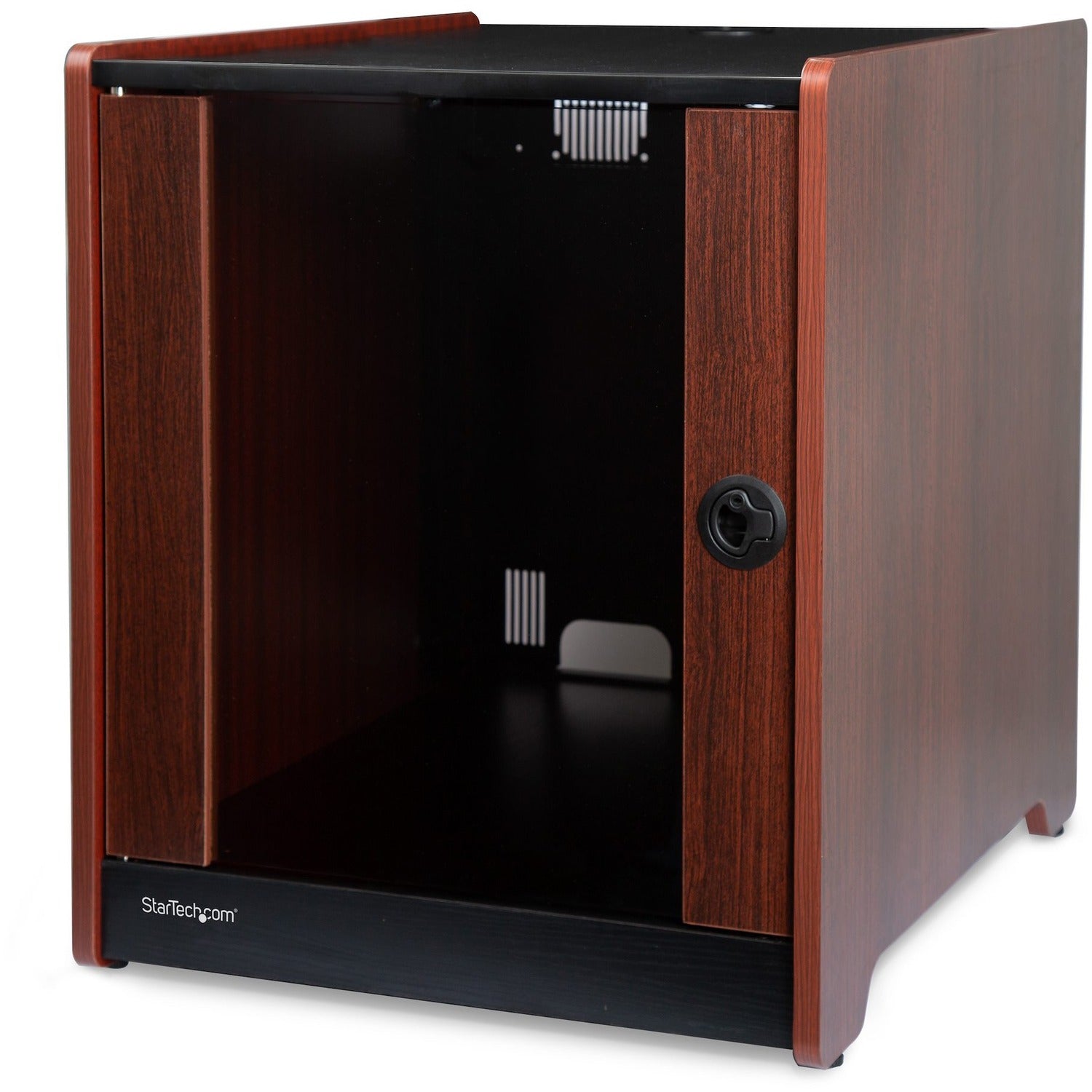 StarTech.com 12U Rack Enclosure Server Cabinet - 21 in. Deep - Wood Finish - Flat Pack - RKWOODCAB12