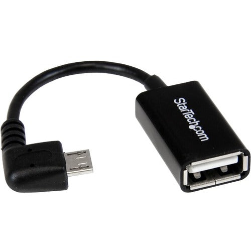StarTech.com 5in Right Angle Micro USB to USB OTG Host Adapter M/F - UUSBOTGRA