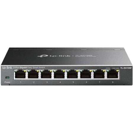 TP-LINK TL-SG108E - 8-Port Gigabit Easy Smart Switch - TL-SG108E