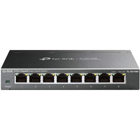 TP-LINK TL-SG108E - 8-Port Gigabit Easy Smart Switch - Limited Lifetime Protection - TL-SG108E