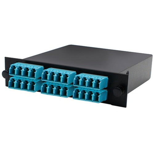 AddOn Cassette for 3-Bay Patch Panel, 2 MPO In, 24 LC Duplex Out, Multi-mode Duplex OM3 - ADD-3BAYC2MP6LCQM3