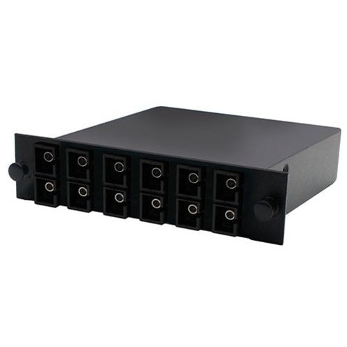 AddOn Cassette for 3-Bay Patch Panel, 1 MPO In, 12 SC Duplex Out, Multi-mode Duplex OM3 - ADD-3BAYC1MP6SCDM3